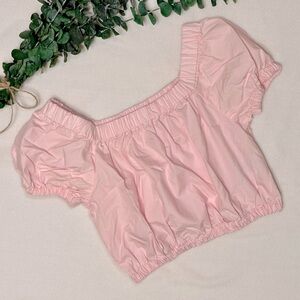 NWT GAP Kids Puff Sleeve Top Size M 8-9